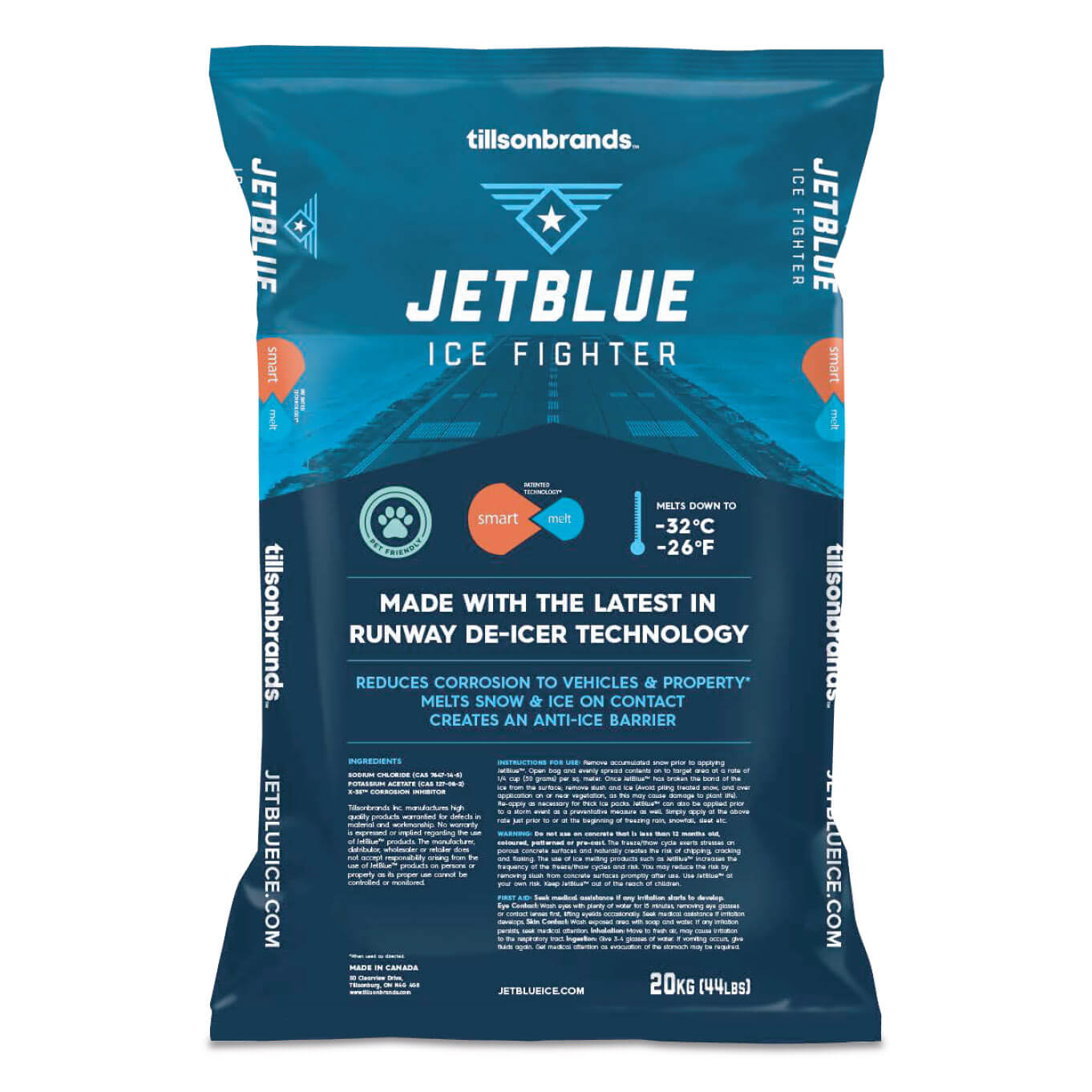 11lbs Tillson Brands Jet Blue Ice Melter Military Precision 